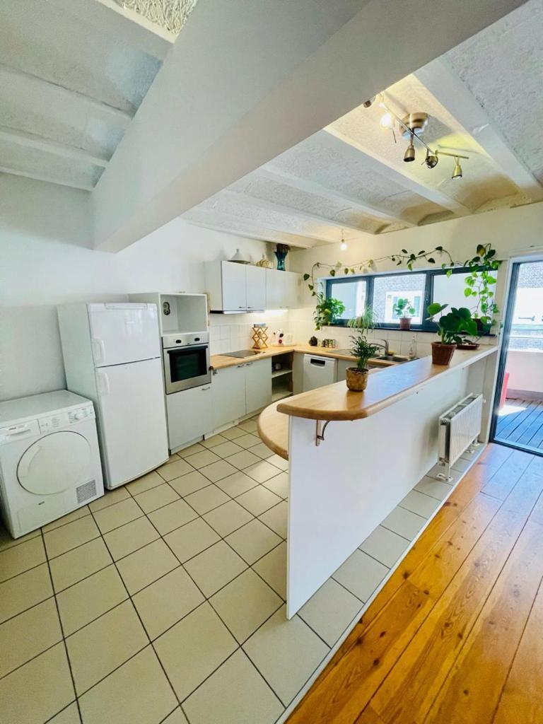 Down Town Oasis-Spacious Loft With Private Parking Bryssel Exteriör bild